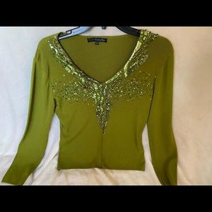 Pierri New York sequined shirt